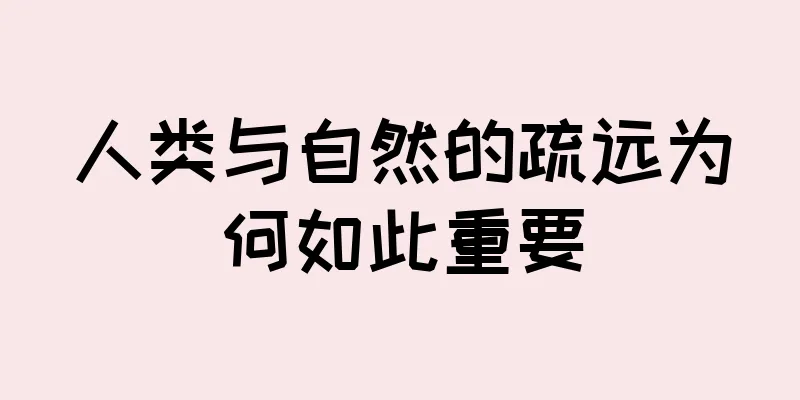 人类与自然的疏远为何如此重要