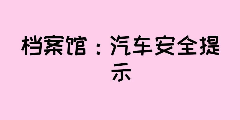 档案馆：汽车安全提示
