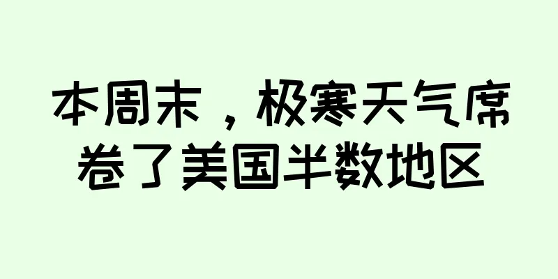 本周末，极寒天气席卷了美国半数地区
