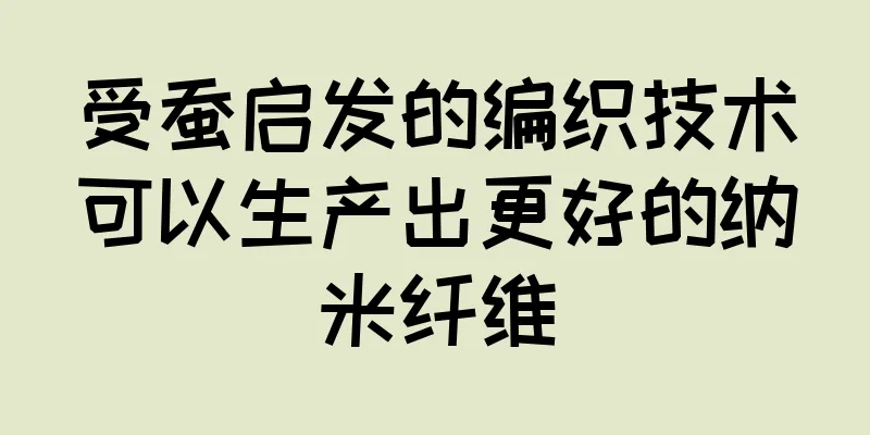 受蚕启发的编织技术可以生产出更好的纳米纤维