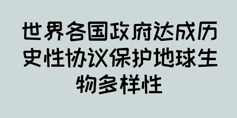 世界各国政府达成历史性协议保护地球生物多样性