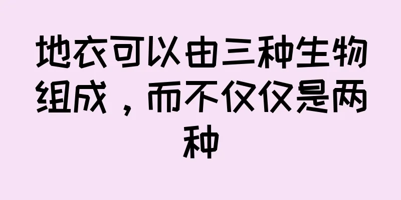 地衣可以由三种生物组成，而不仅仅是两种