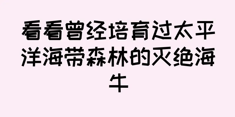 看看曾经培育过太平洋海带森林的灭绝海牛