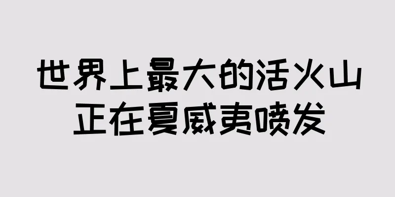世界上最大的活火山正在夏威夷喷发