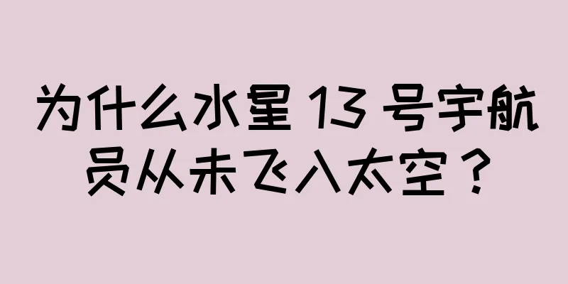 为什么水星 13 号宇航员从未飞入太空？
