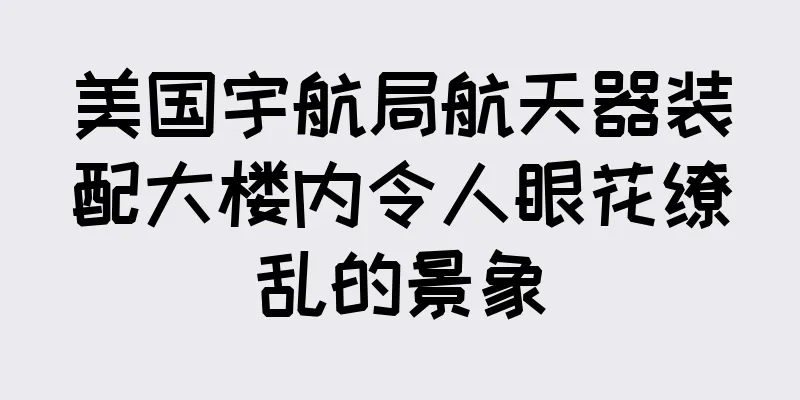 美国宇航局航天器装配大楼内令人眼花缭乱的景象