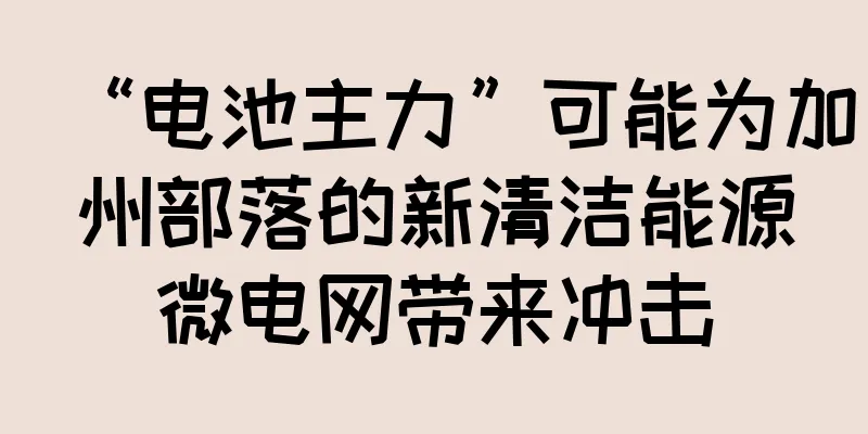 “电池主力”可能为加州部落的新清洁能源微电网带来冲击