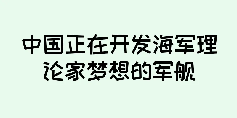 中国正在开发海军理论家梦想的军舰