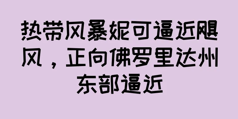 热带风暴妮可逼近飓风，正向佛罗里达州东部逼近