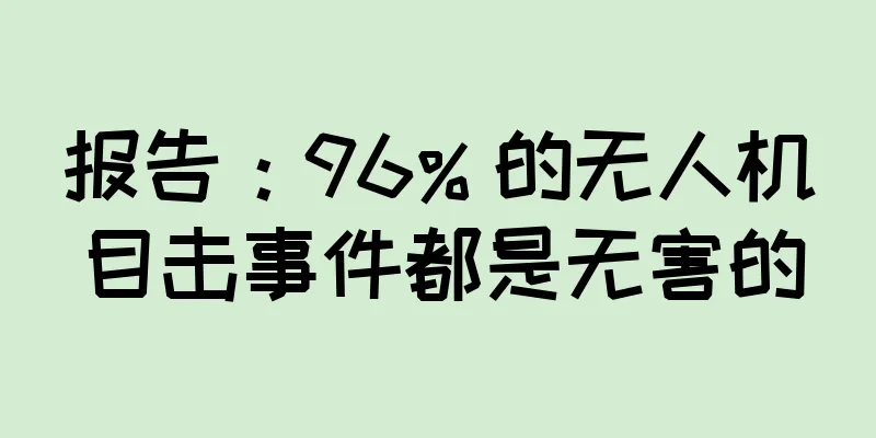 报告：96% 的无人机目击事件都是无害的
