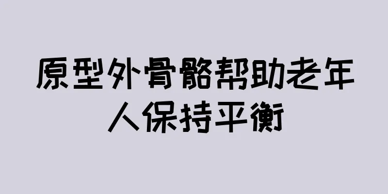原型外骨骼帮助老年人保持平衡
