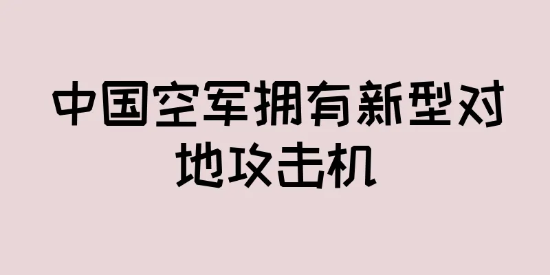 中国空军拥有新型对地攻击机