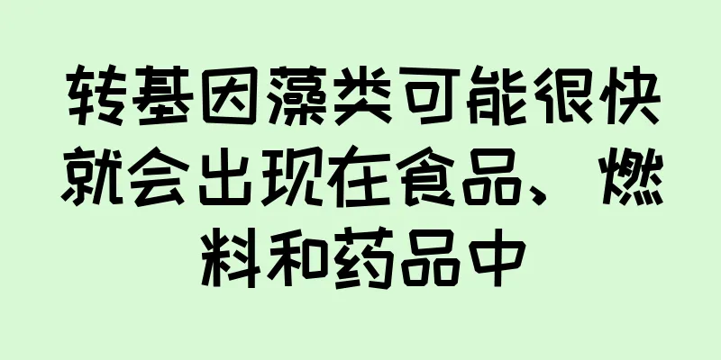 转基因藻类可能很快就会出现在食品、燃料和药品中