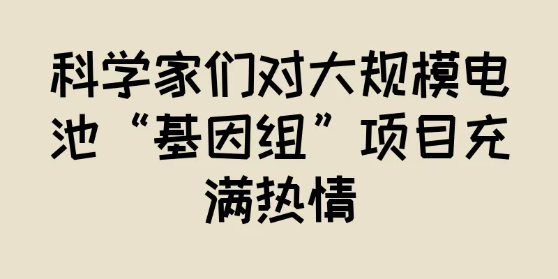 科学家们对大规模电池“基因组”项目充满热情