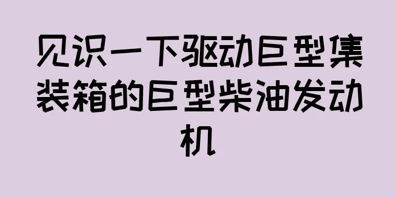 见识一下驱动巨型集装箱的巨型柴油发动机
