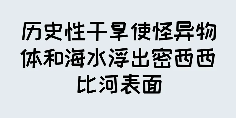 历史性干旱使怪异物体和海水浮出密西西比河表面