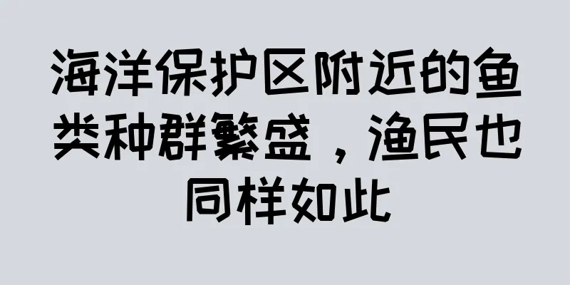 海洋保护区附近的鱼类种群繁盛，渔民也同样如此