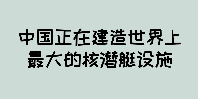 中国正在建造世界上最大的核潜艇设施