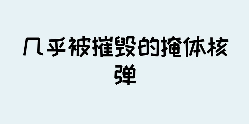 几乎被摧毁的掩体核弹
