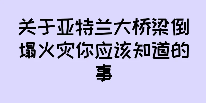 关于亚特兰大桥梁倒塌火灾你应该知道的事