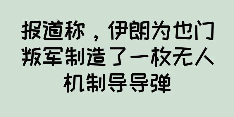 报道称，伊朗为也门叛军制造了一枚无人机制导导弹