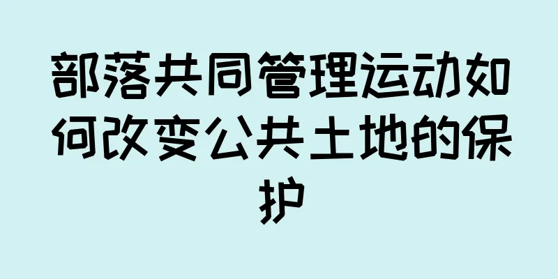 部落共同管理运动如何改变公共土地的保护