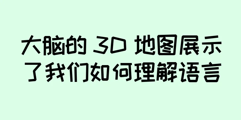 大脑的 3D 地图展示了我们如何理解语言
