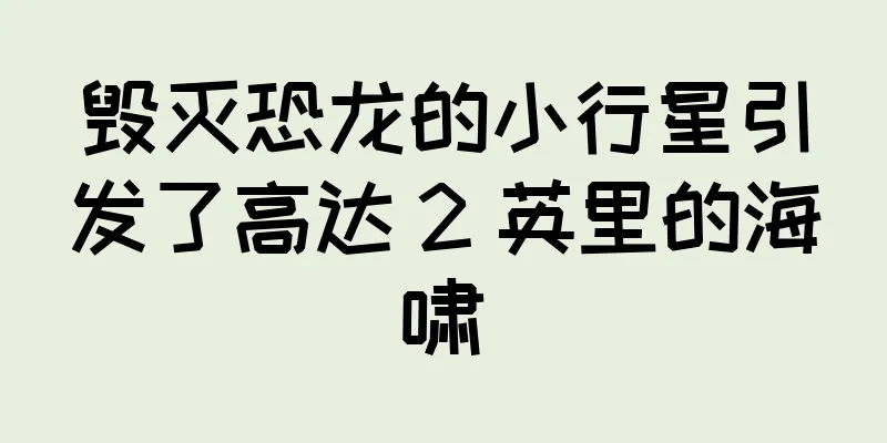 毁灭恐龙的小行星引发了高达 2 英里的海啸