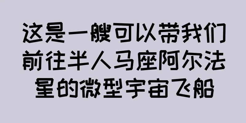 这是一艘可以带我们前往半人马座阿尔法星的微型宇宙飞船
