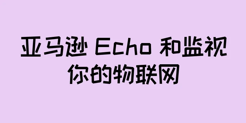 亚马逊 Echo 和监视你的物联网