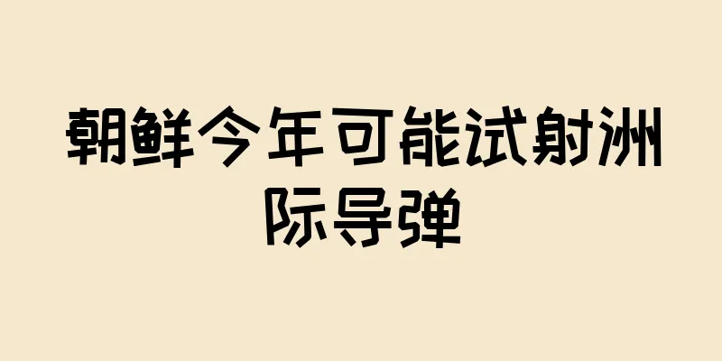 朝鲜今年可能试射洲际导弹