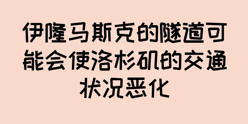 伊隆马斯克的隧道可能会使洛杉矶的交通状况恶化