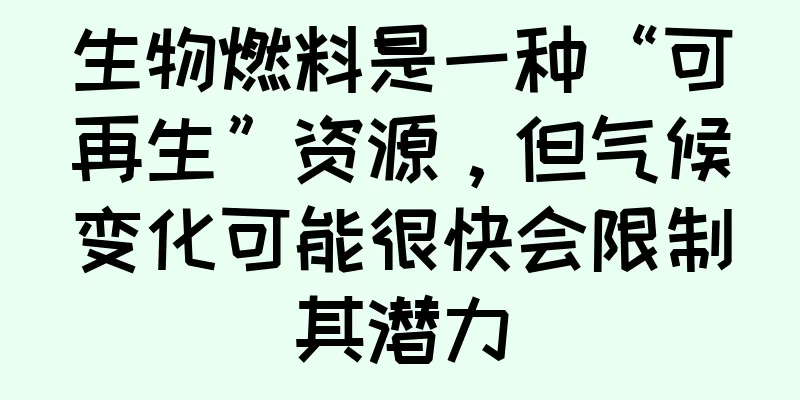 生物燃料是一种“可再生”资源，但气候变化可能很快会限制其潜力