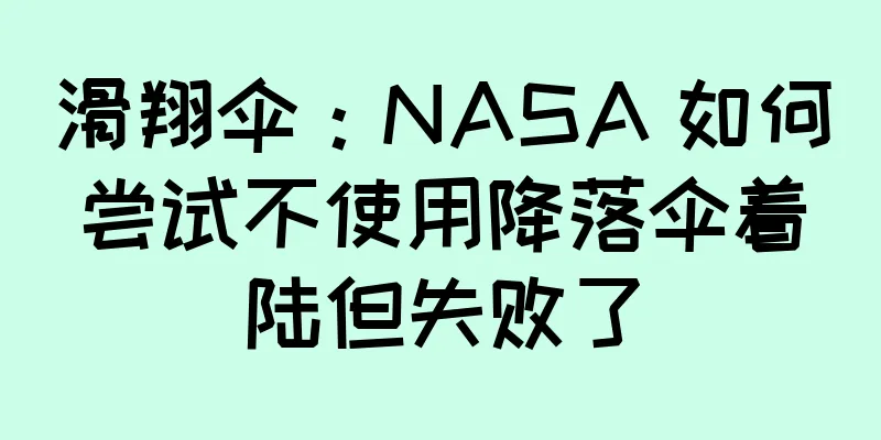 滑翔伞：NASA 如何尝试不使用降落伞着陆但失败了