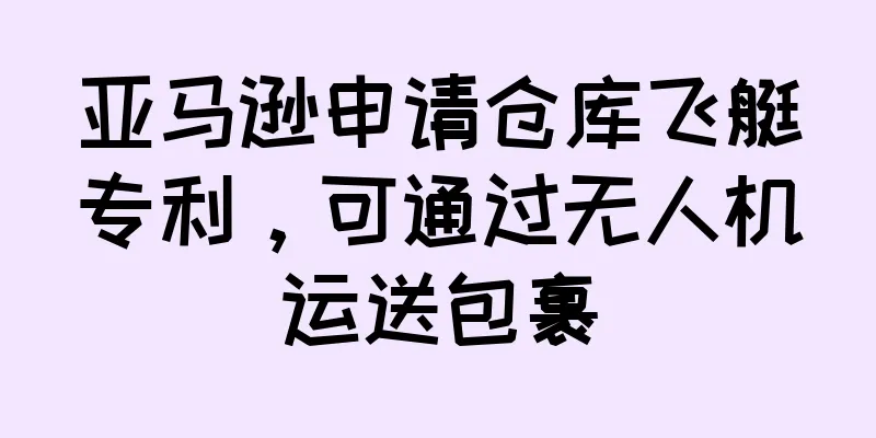 亚马逊申请仓库飞艇专利，可通过无人机运送包裹