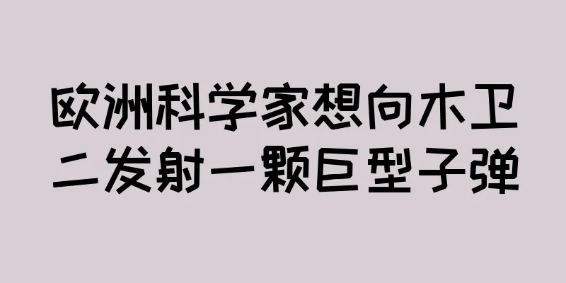 欧洲科学家想向木卫二发射一颗巨型子弹