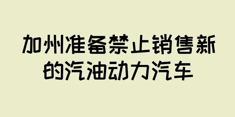加州准备禁止销售新的汽油动力汽车
