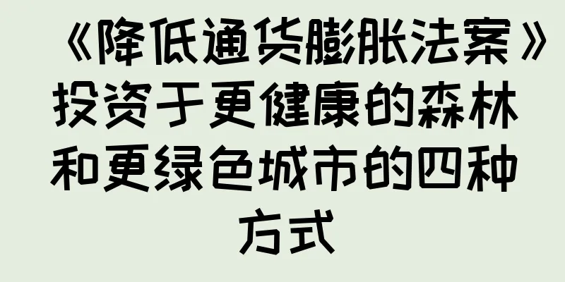《降低通货膨胀法案》投资于更健康的森林和更绿色城市的四种方式