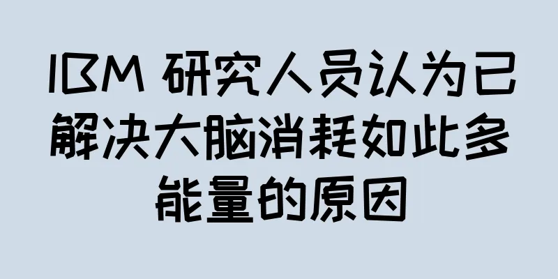 IBM 研究人员认为已解决大脑消耗如此多能量的原因
