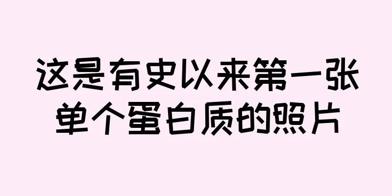 这是有史以来第一张单个蛋白质的照片