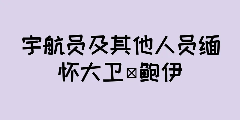 宇航员及其他人员缅怀大卫·鲍伊