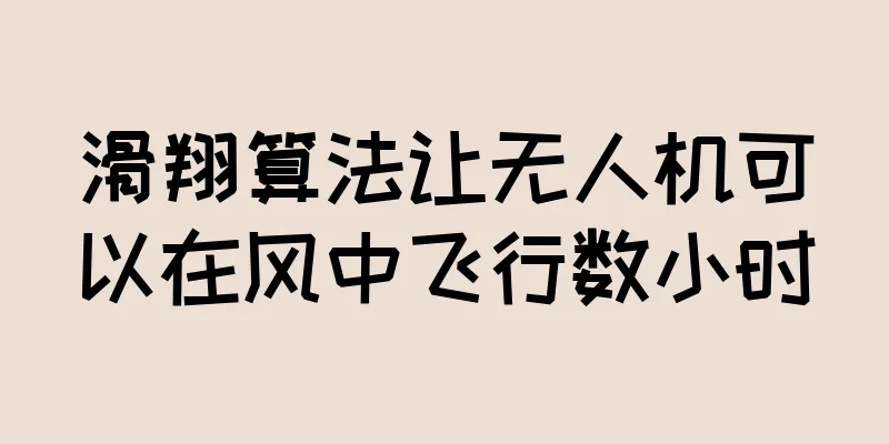 滑翔算法让无人机可以在风中飞行数小时