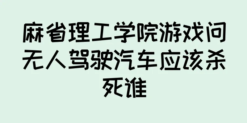 麻省理工学院游戏问无人驾驶汽车应该杀死谁