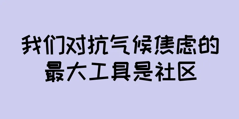 我们对抗气候焦虑的最大工具是社区