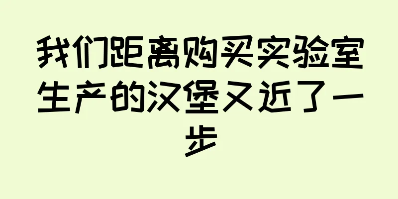 我们距离购买实验室生产的汉堡又近了一步
