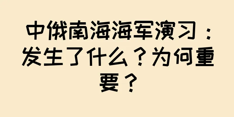 中俄南海海军演习：发生了什么？为何重要？