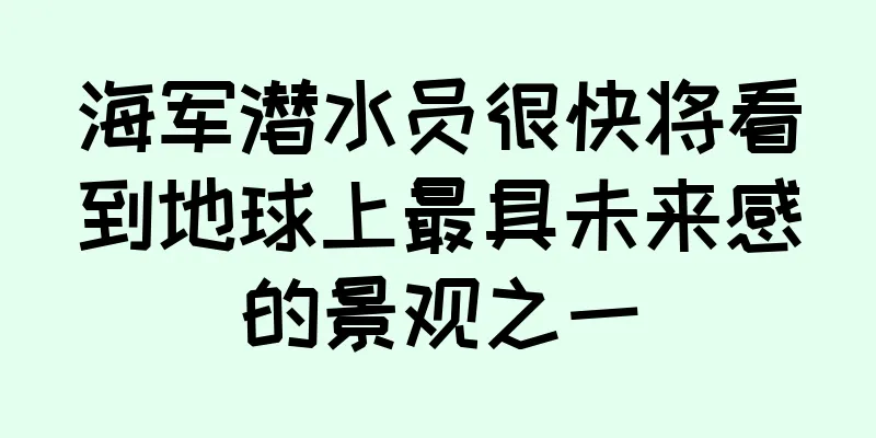 海军潜水员很快将看到地球上最具未来感的景观之一