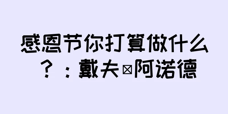 感恩节你打算做什么？：戴夫·阿诺德