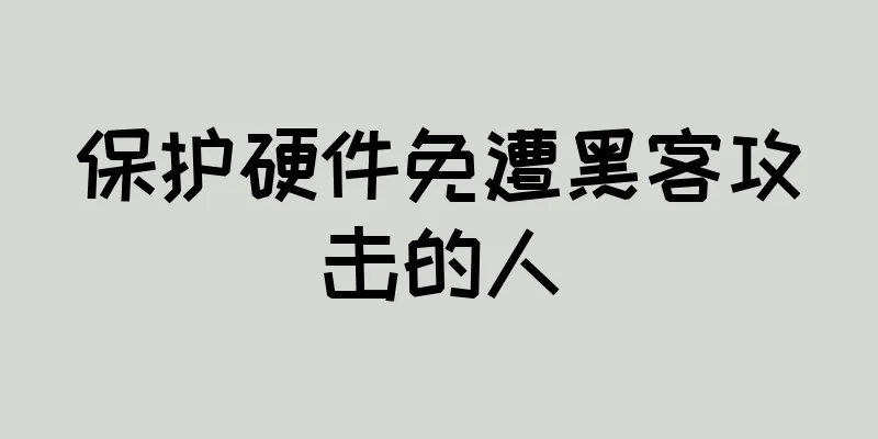 保护硬件免遭黑客攻击的人