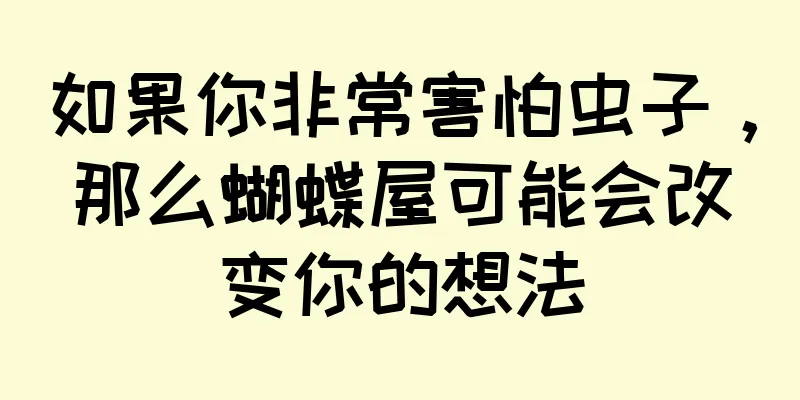 如果你非常害怕虫子，那么蝴蝶屋可能会改变你的想法